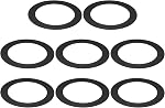 PATIKIL Goof Rings for 6-8" Inch Recessed Can Lighting Down Light, 6 Pcs Metal Goof Trim Rings Cover, Outer Diameter 8.62-inch, Inner Diameter 6.25-inch, Matte Finish White,Flush Mount