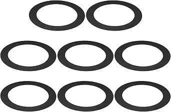 PATIKIL 5.91" ID 8.07" OD Goof Rings For Recessed Light, 3 Pack Matte White Goof Metal Trim Ring