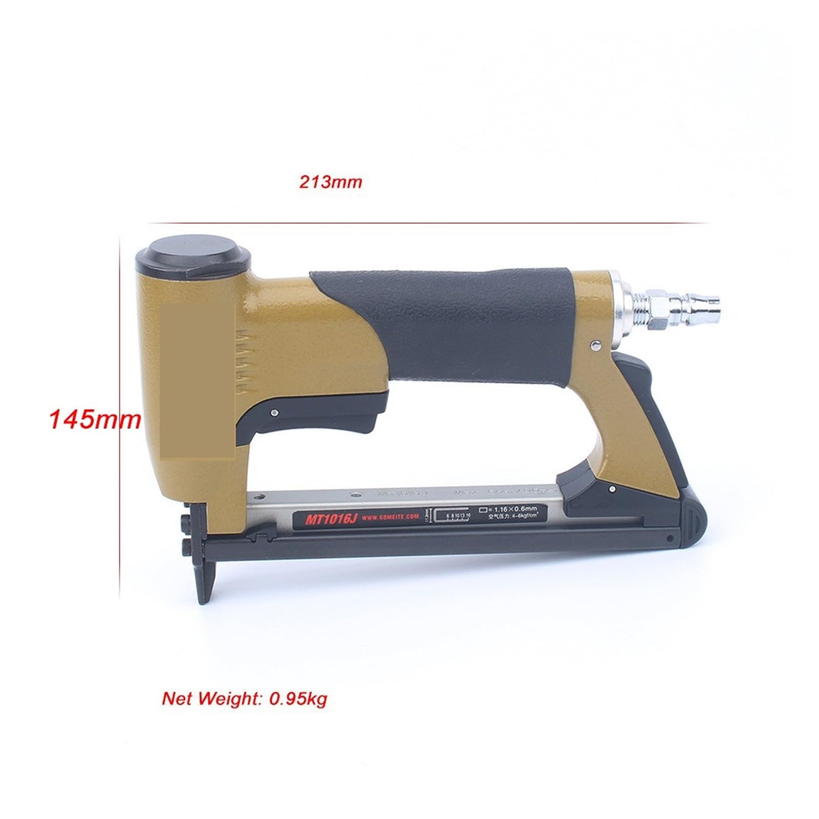 MT1016J 11,2 Mm Pneumatyczny Pistolet Do Gwoździ U. Długość Nogi 6-16 Mm Zszywacz Pneumatyczny Do Mebli Do precyzyjnego frezowania