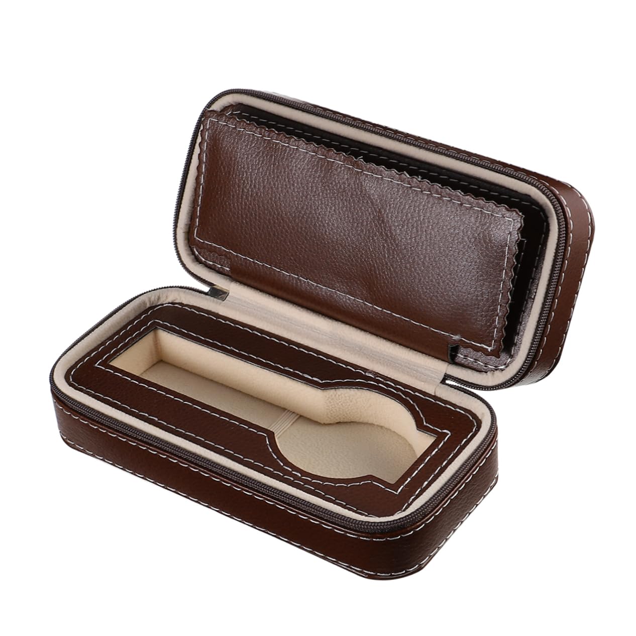 BESPORTBLE 1Pc Vintage Watch Box Organizer Slot Bracelet Display Case Elegant Zippered Storage for Home Decor and present Giving Watch Present Box for Men and Women