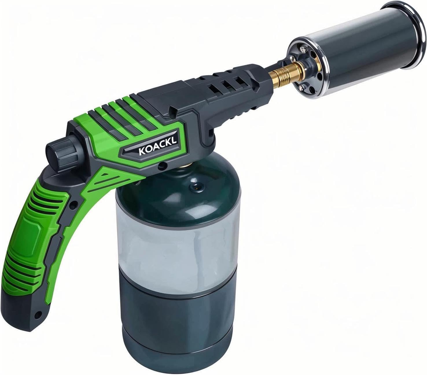KOACKL Powerful Propane Torch, Propane Torch Head, Kitchen Cooking Culinary Torch Lighter, Charcoal Lighter, Sous Vide Searing Steak, BBQ, Grill, Campfire Charcoal Starter(Tank Not Included)