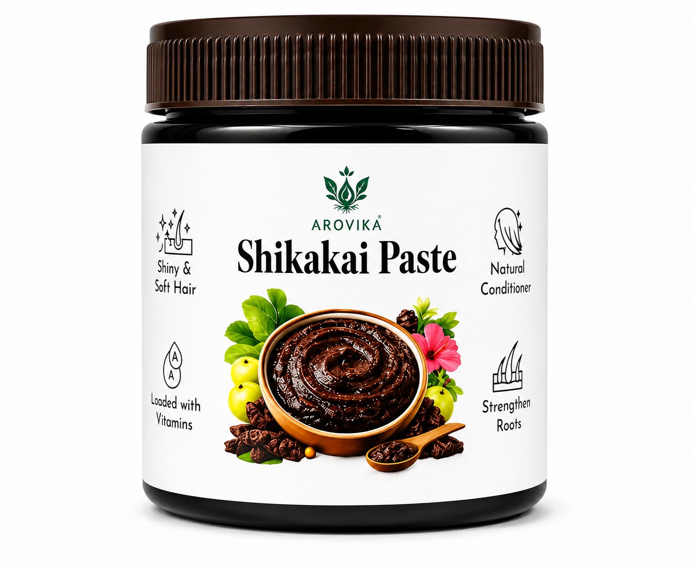 Shikakai Paste, Natural Hair shampoo, Strengthens Roots, Shiny and Soft Hair, Loaded with Vitamins and prevents hair fall-image-21