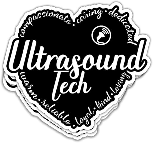 | Adhesivo de tecnología de ultrasonido Sonógrafo Sonography Sonographer Pegatinas Future Sonographer Sticker Gift Decor for Laptop Computer Botella