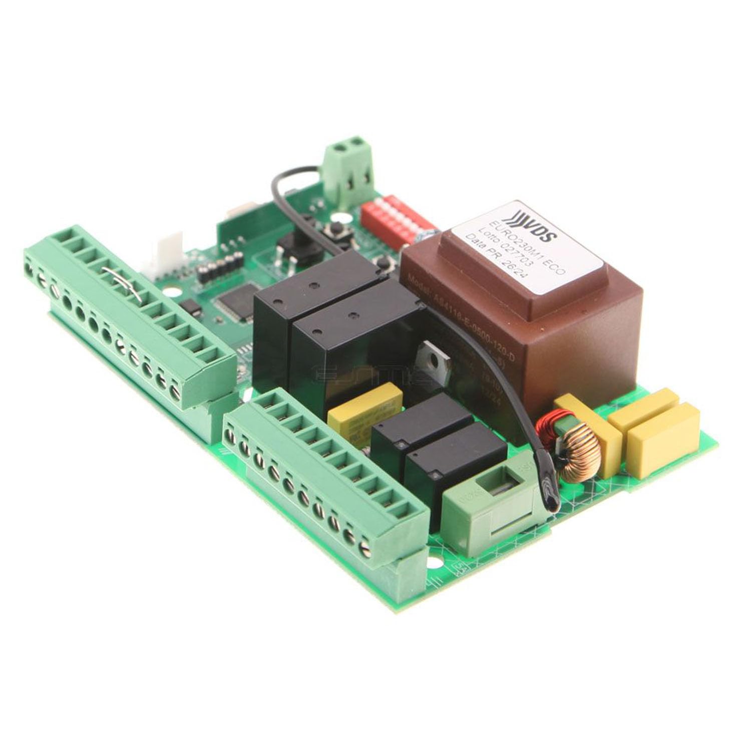 VDS Euro M1 Central de maniobras universal cuadro de control para motores monofásicos a 220v hasta 550w de puerta corredera de garaje y parking, central sustitución VDS