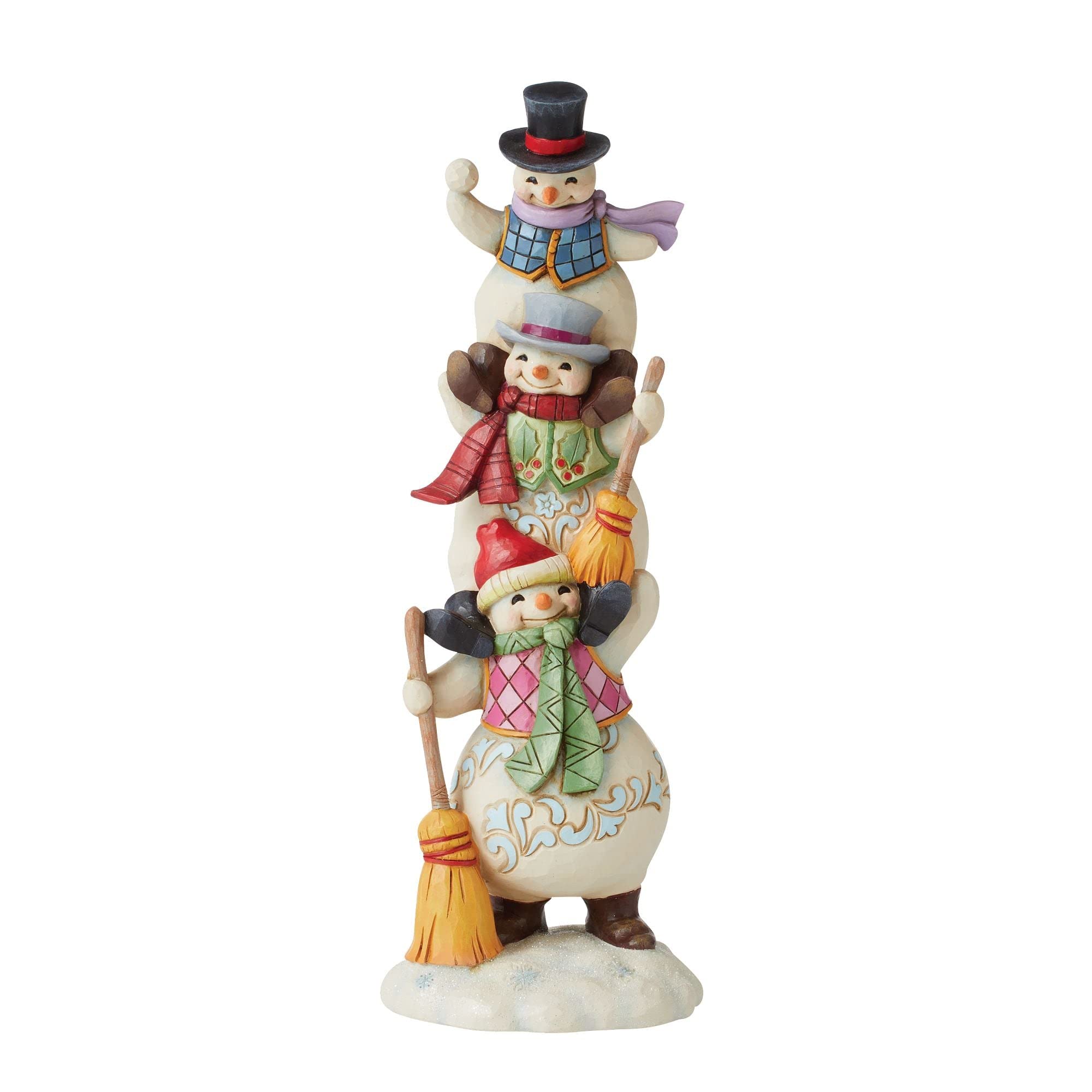 Amazon.co.jp: Enesco Jim Shore ハートウッドクリーク 3段雪だるまの