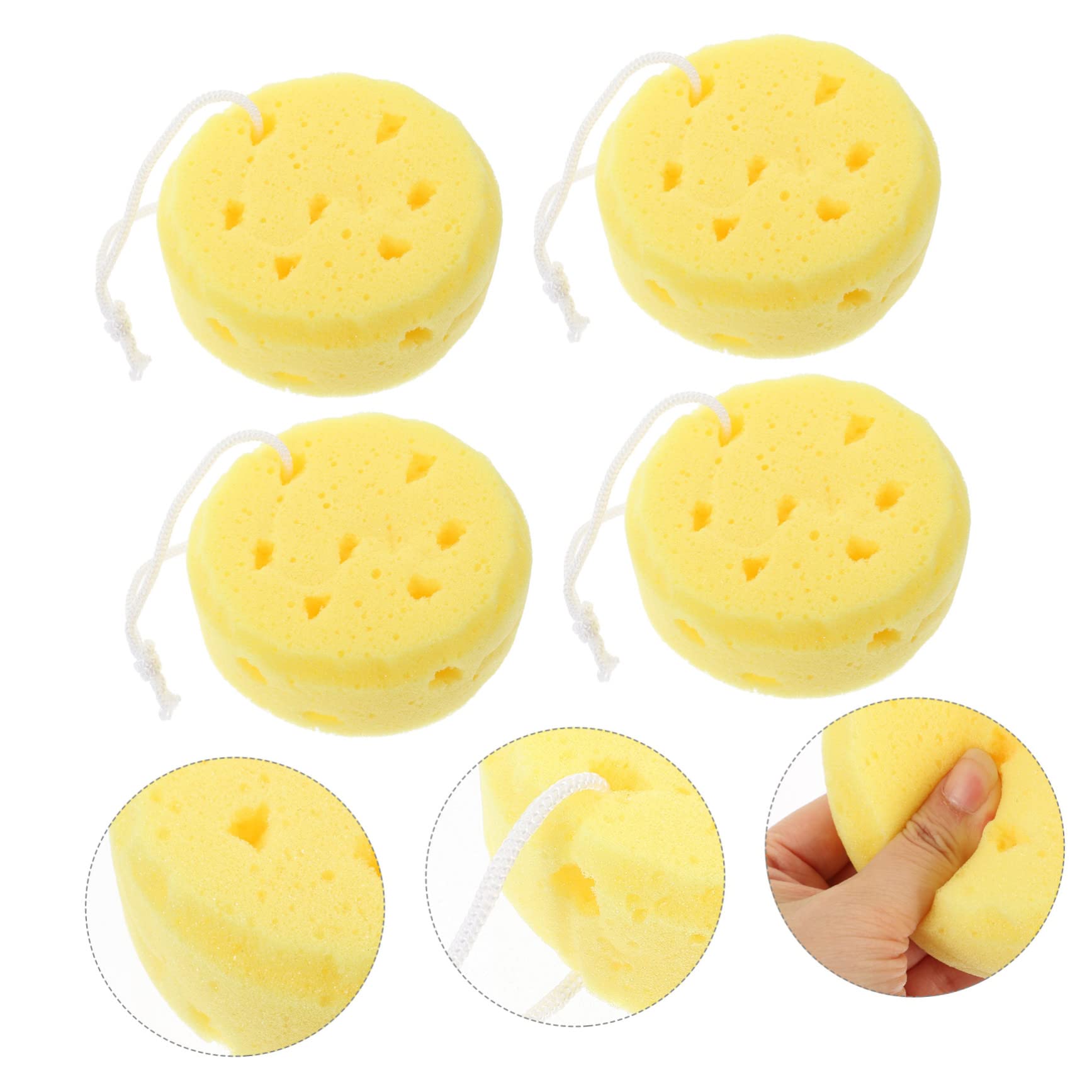 Beavorty 16piezas Esponjas De Baño Naturales Para Suaves y Exfoliantes Para Cuidado Personal y Fiestas