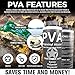 PVA Water Based Mold Release Agent IMPROVED Spray Nozzle - Polyvinyl Alcohol Agent for Epoxy, Polyester, Vinyl Ester, Resin, Gel Coat, Polyurethane Foam. Spray-On for Sculpture and DIY Projects - 8oz.