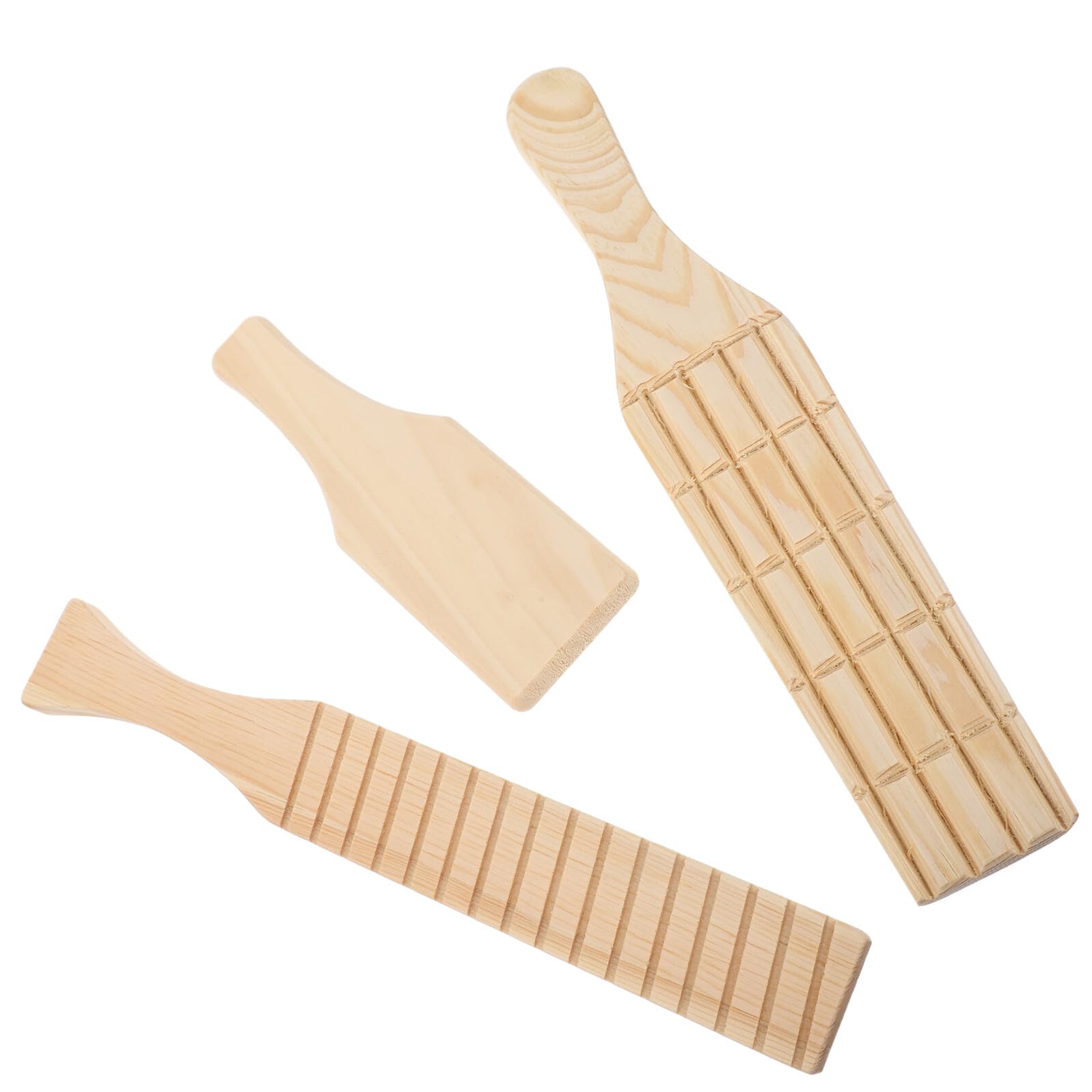 3 Piezas Losa de Arcilla de Cerámica de Madera para Modelar Arcilla Herramientas para Cerámica de Construcción Manual Paleta de Madera Lisa para Principiantes