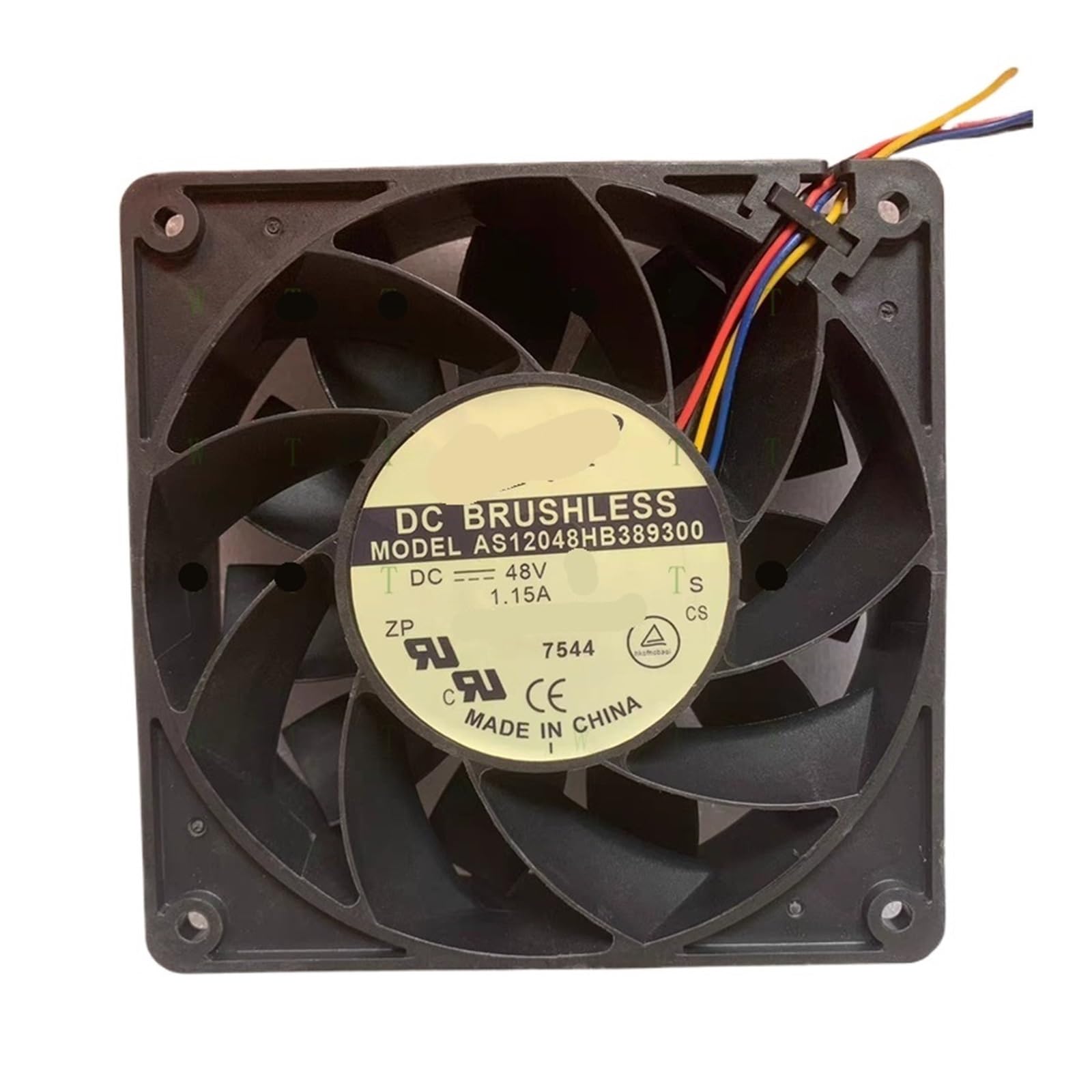 LKPEHTAGN Fan AS12048HB389300 DC 48V 1.15A 12038 12cm 4 Wire Cooling