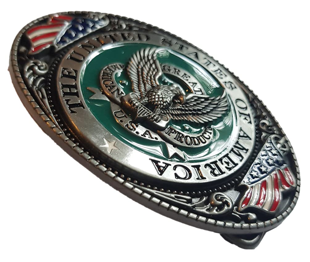 Schnalle123 Boucle de ceinture U.S.A. Amerika USA 3D pour ceinture interchangeable - Boucle modèle 143