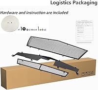 Vista 2 de Compatible con Cadillac CTS 2008-2013 Rejilla de malla de acero inoxidable Combo (no para CTS-V o modelo con control de crucero adaptativo)