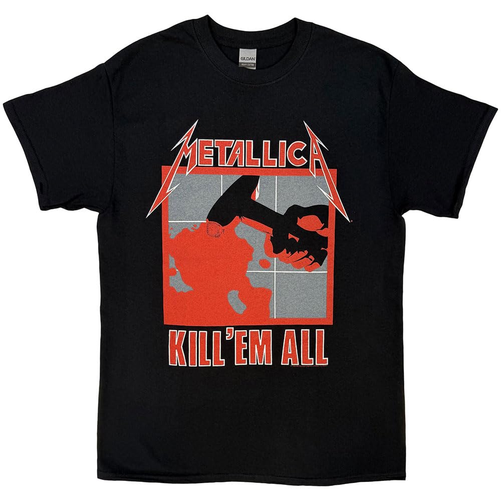 Metallica T Shirt Kill Em All Band Logo Official Mens Black S