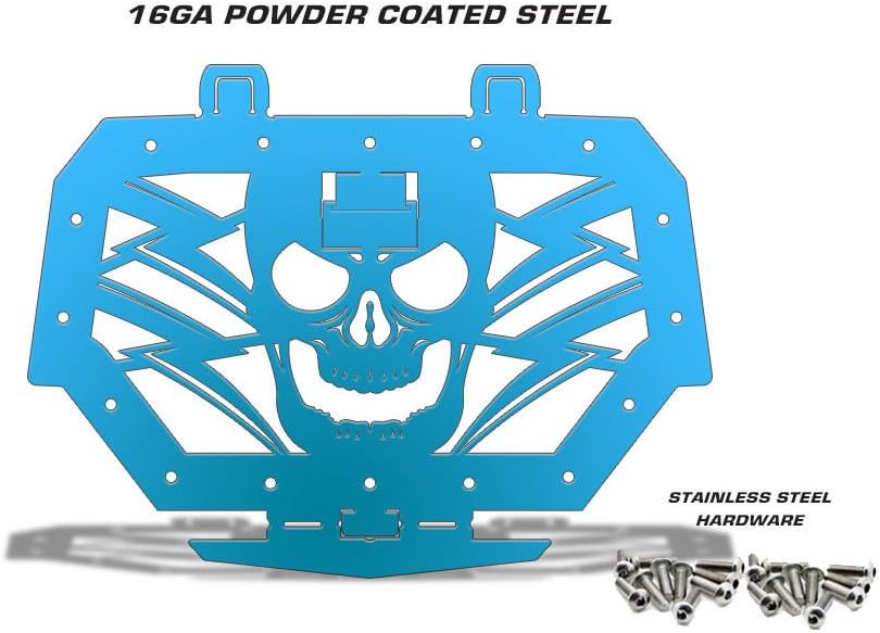 300 Industries Steel Grille Replacement for Polaris RZR 1000 XP Ride Command - 2017-2018 Single Piece Powder Coated Velocity Blue - Havoc