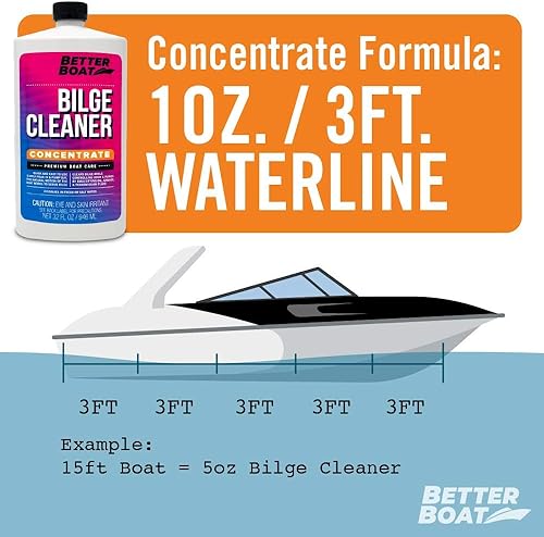 Miniatura 5 de Limpiador de sentina de barco premium concentrado limpiador de sentina marina para barco fórmula de alta resistencia limpiador de barcos jabón de
