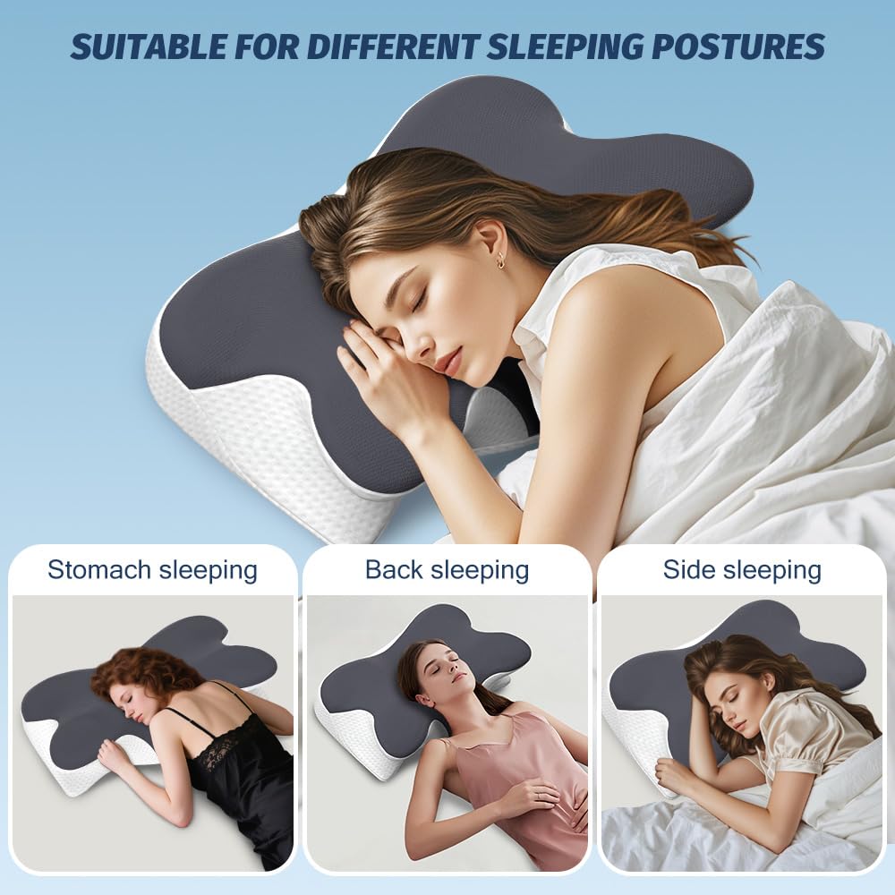Amazon.com: Jpoht Cervical Neck Pillow for Neck Pain Relief