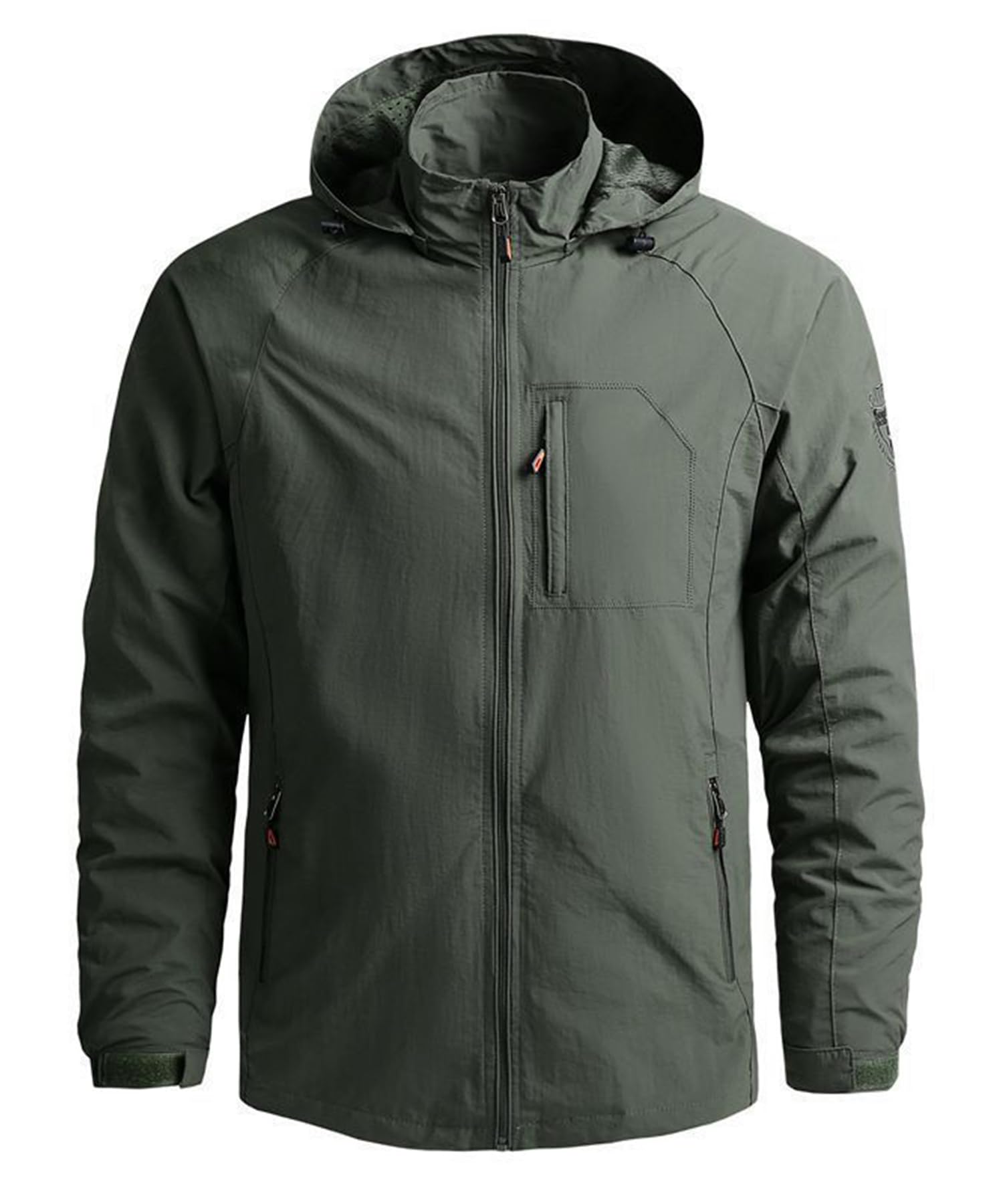 OlyljpinZ Chaqueta al Aire Libre para Hombres Chaqueta de senderismo Impermeable Ligeras chaqueta de entretiempo primavera otoñoCortavientos Cazadoras Deportiva Abrigo Antiviento Aire Libre softshell