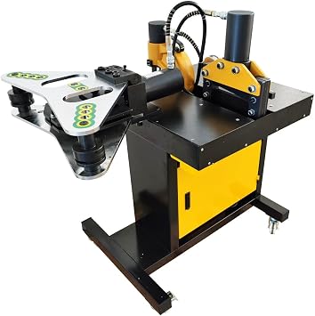 4-in-1 Hydraulic Busbar Processor Machine 700Bar Cutter/Punch/Flat & Vertical Bender for Copper & Aluminum Busbars, Industrial Grade Busbar Production Tool 110V