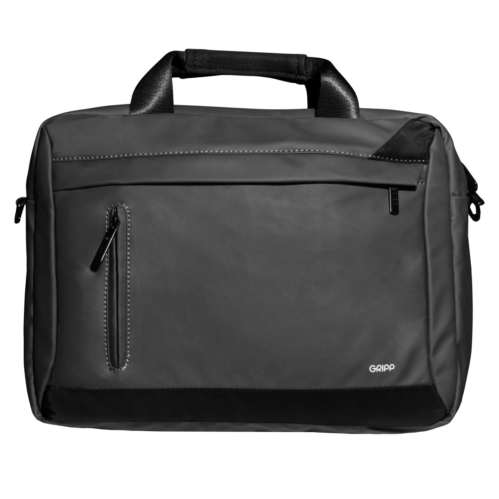 GRIPP® Ribana Nylon Executive Business Topload Messenger Laptop & Tablet Bag with Shoulder Strap & Top Carry Handle | Water Repellent for MacBook & Laptop Upto 13 inch - Black (B07GKN3PCB) Amazon Price History, Amazon Price Tracker