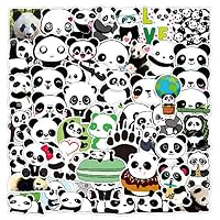 Set Da 110 Adesivi Impermeabili In Vinile – Panda Rossi Con Espressioni Divertenti Per Laptop E Skateboard