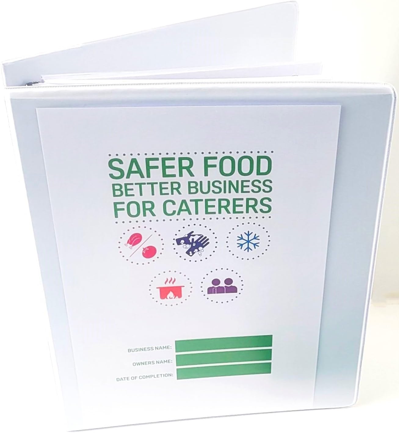 Updated For 2025 Safer Food Better Business For Caterers 13 Month Diary + 13 Month Fridge/Cold Room/Display Chill Temperature Records Hole Punched