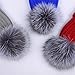 Dikoaina Womens Girls Winter Fur Hat Large Faux Fur Pom Pom Slouchy Beanie Hats