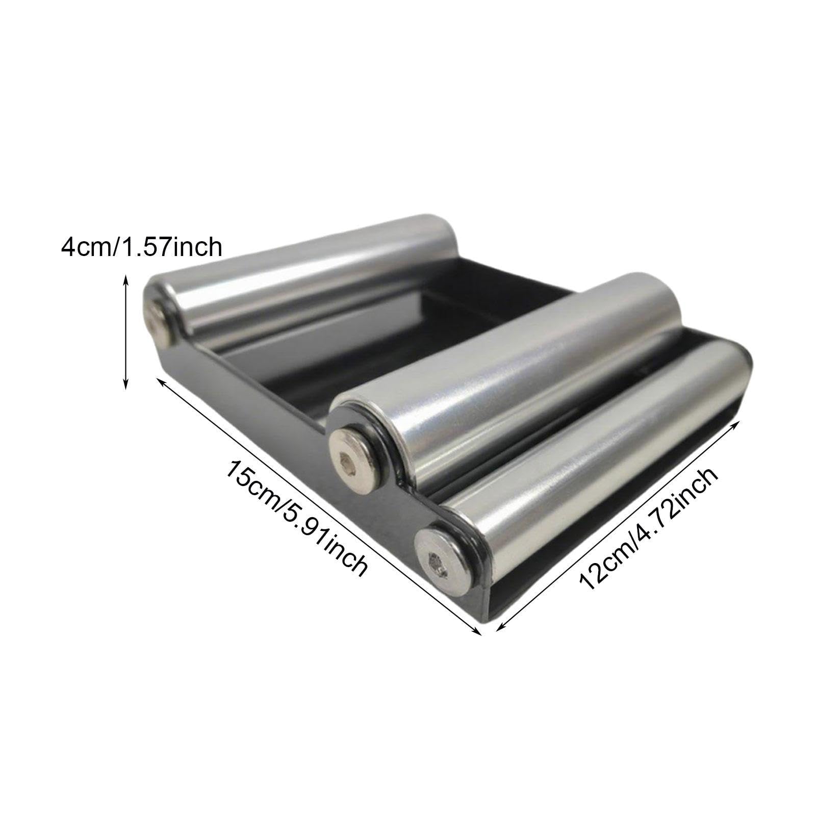 Radrollenhalter für Motorrad-Wartung und Kettenpflege, Aluminium-Legierung, Eisenständer, 15 x 12 x 4 cm, Schwarz