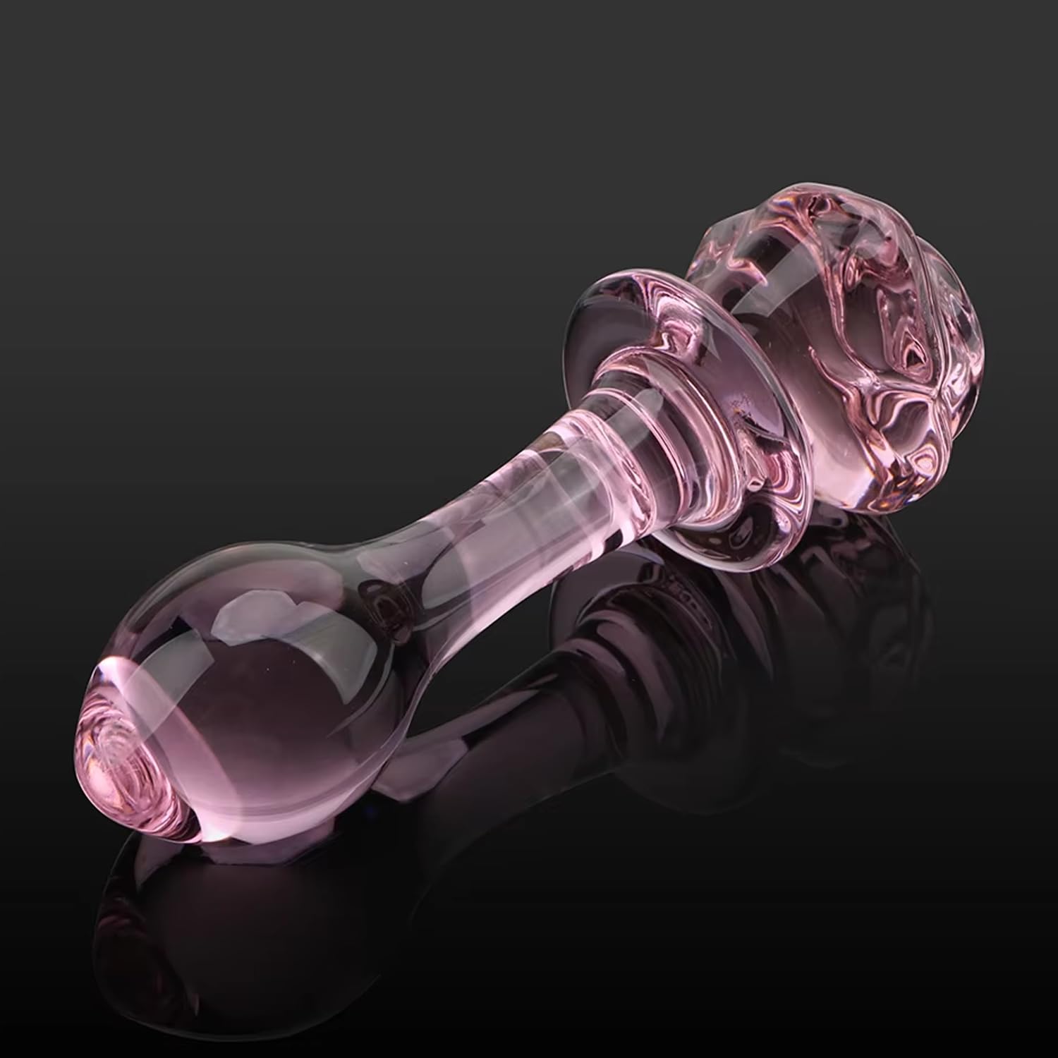 Glass Dildo Anal Plug Adult Sex Toys for Women Rose Sex Toy Glass Anal Butt Plug for Anal