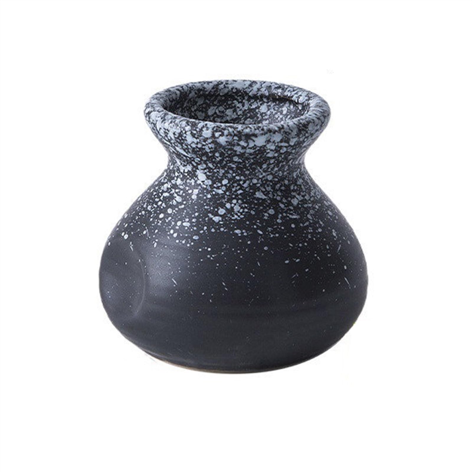 AYCDL Toothpick Dispenser Decorative Ceramic Toothpick Cotton Swab Holder Ceramic Fruit Pick Container Jar Box Toothpick Holder,Gris
