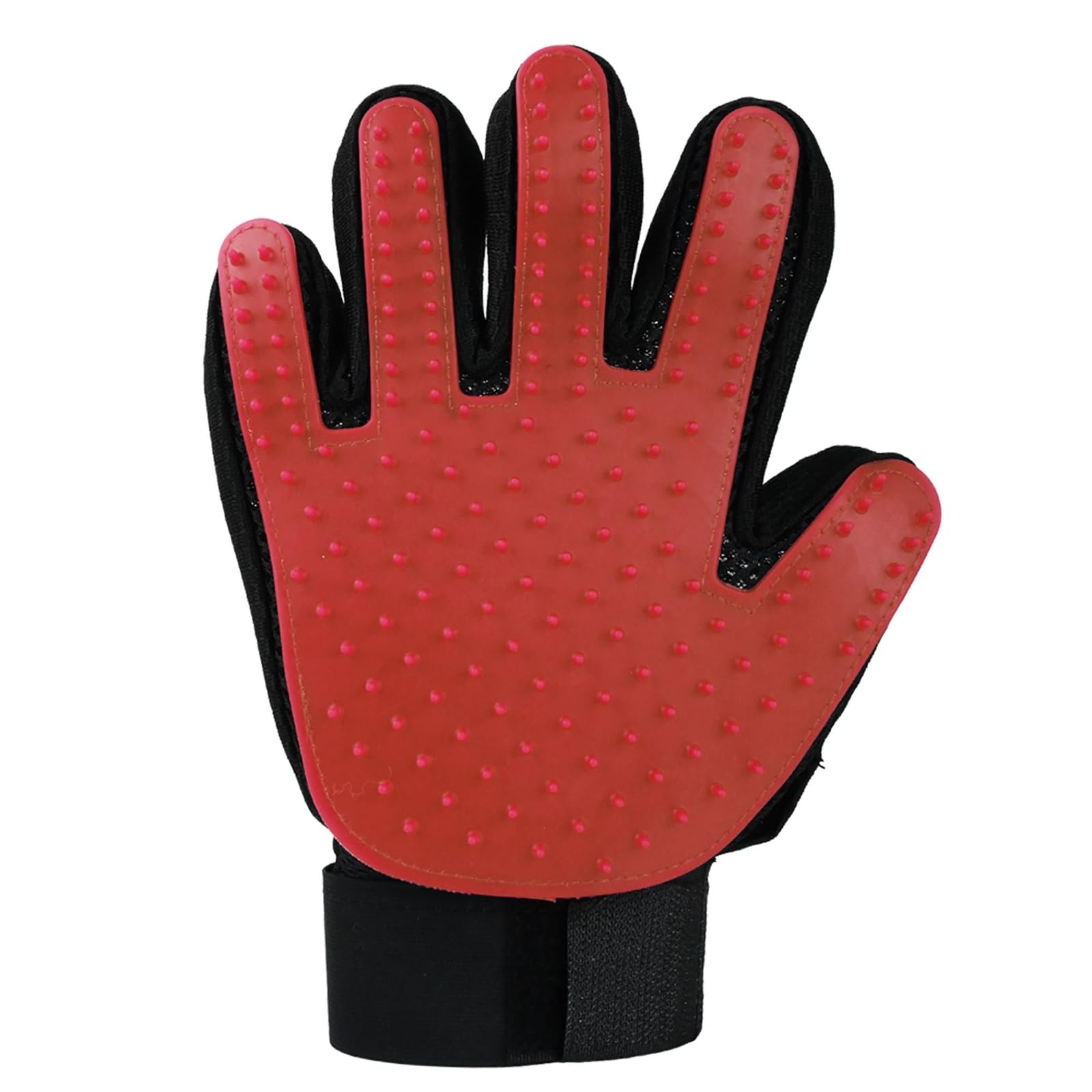 iMounTEK Pet Grooming Glove Rubber Red
