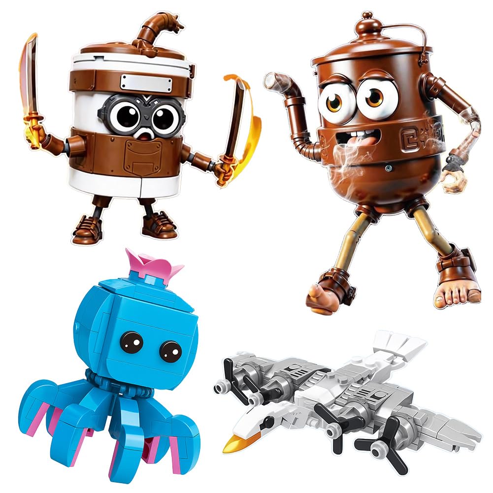 Dlishka Italian Brainrot Action Figures Set,Funny Collectible Figures for Kids & Adults,Tralalero Tralala-Inspired,Creative Shark,Monkey and More Toys,Safe Gifts for Fans Ages 6+ (4-460PCS)