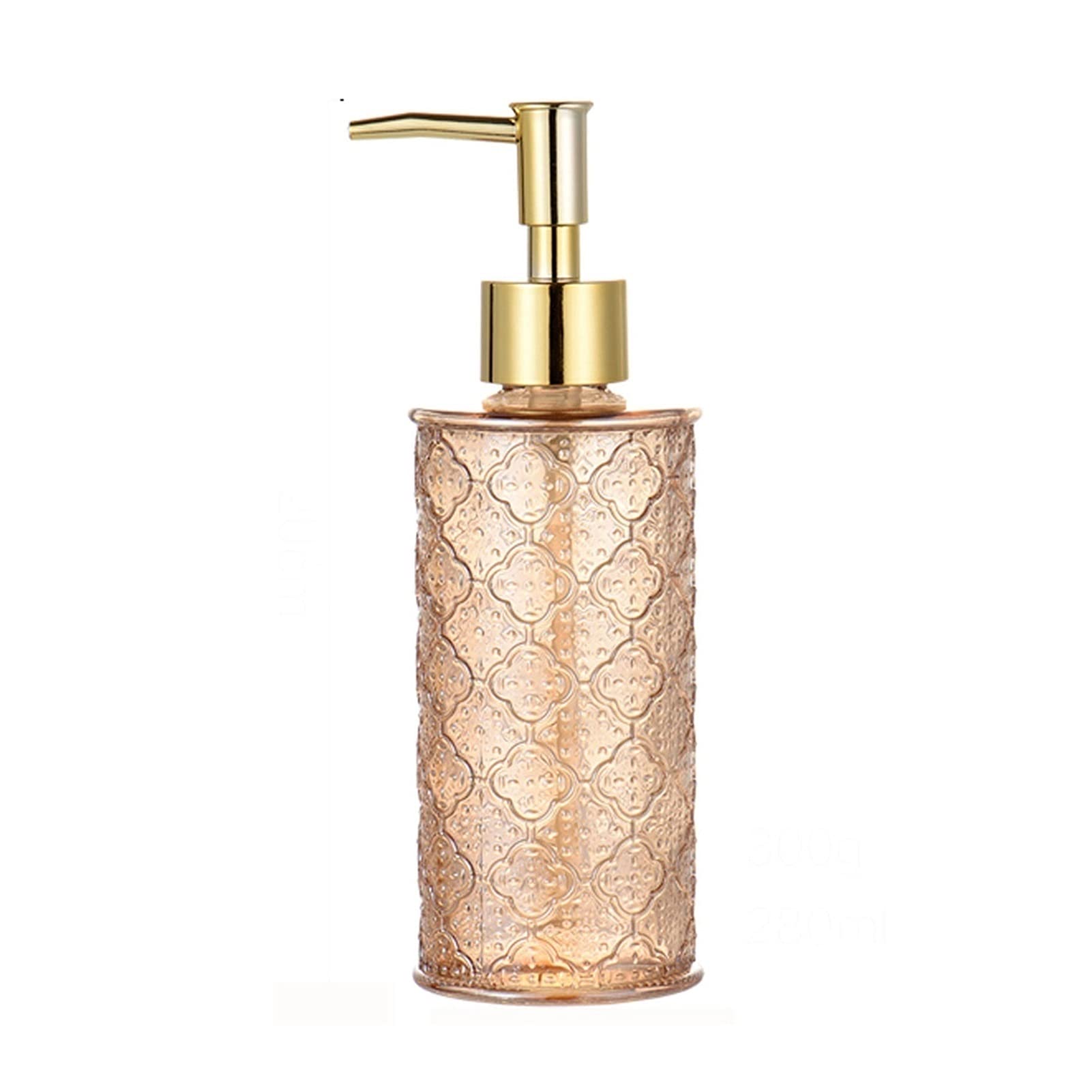 Distributeur de savon liquide en verre pour shampoing et vaisselle
