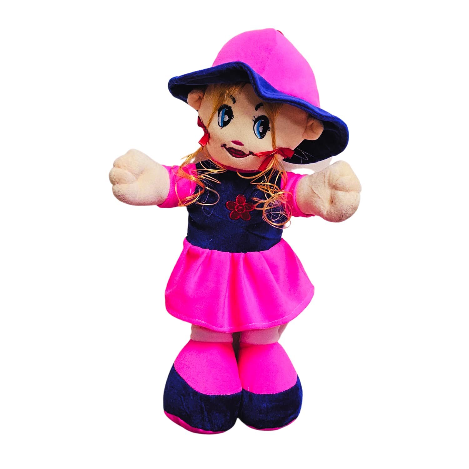 KARBD Rag Doll Super Soft Fabric Textile Cloth Cute Stuffed Girl Doll Washable Huggable Cuddly Plush Toy for Toddlers Babies Kids Girls Children