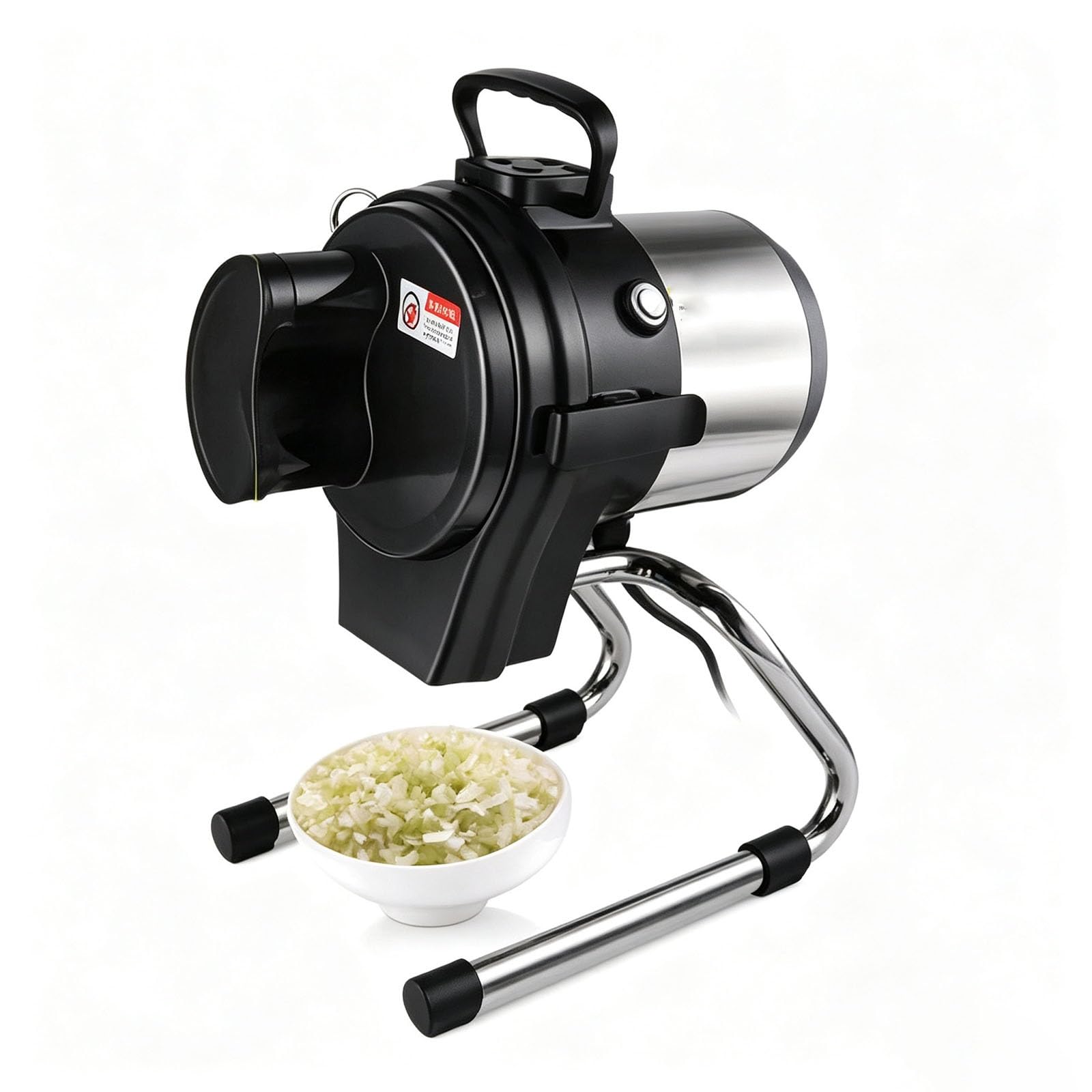 Tritaververe Elettrico, taglierina Automatica del Pepe, Spessore Regolabile 1-5mm, Alta velocità 6000RPM, affettatrice Commerciale per la Preparazione Rapida degli Alimenti