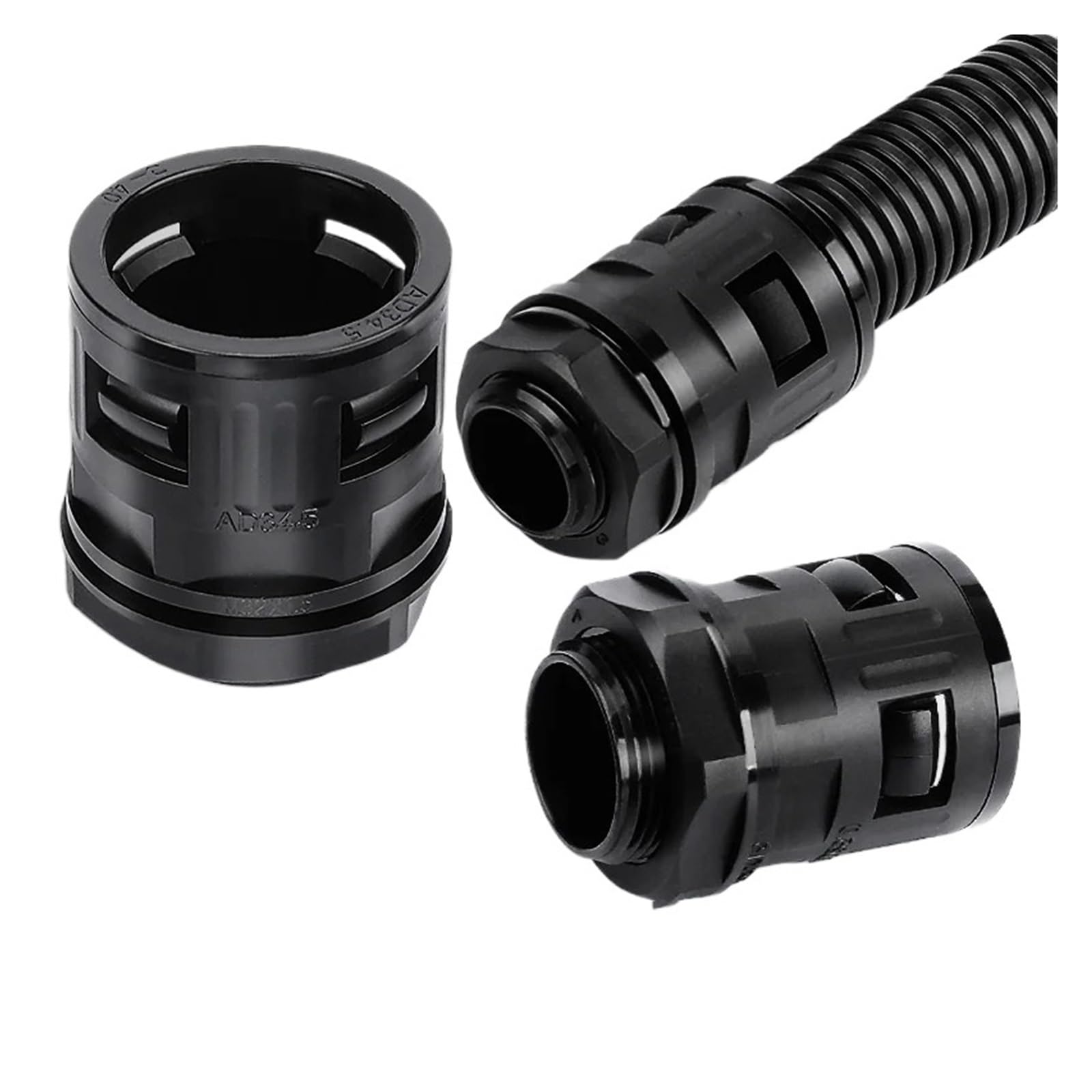 20/50/100PCS Conector de tubo corrugado Protección de cable de manguera de plástico(AD15.8 M16-100PCS)