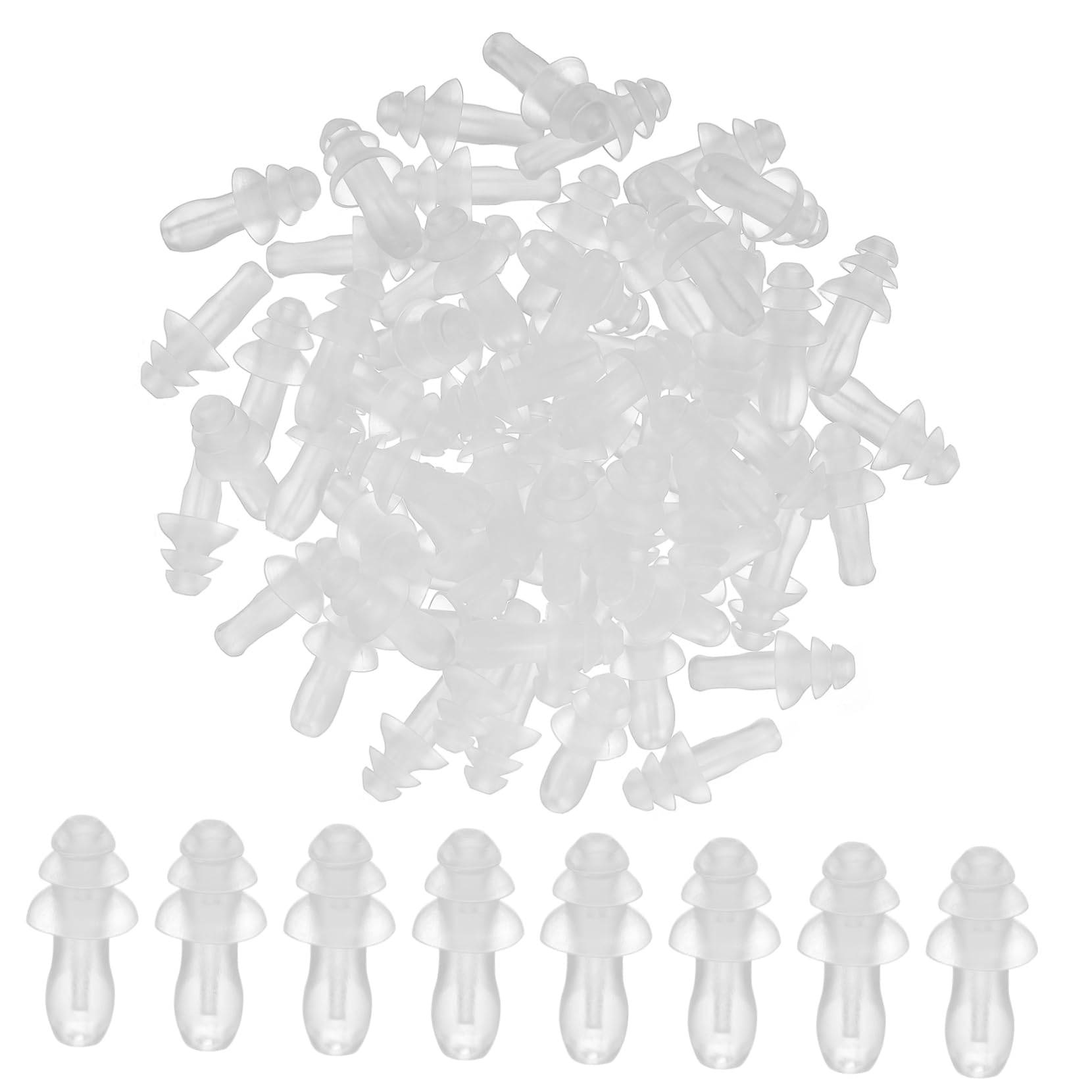 Mobestech 40 Piezas tapones para los oídos para dormir auriculares con cancelación de ruido con cable auriculares con cable tapones para los oídos de silicona proteccion