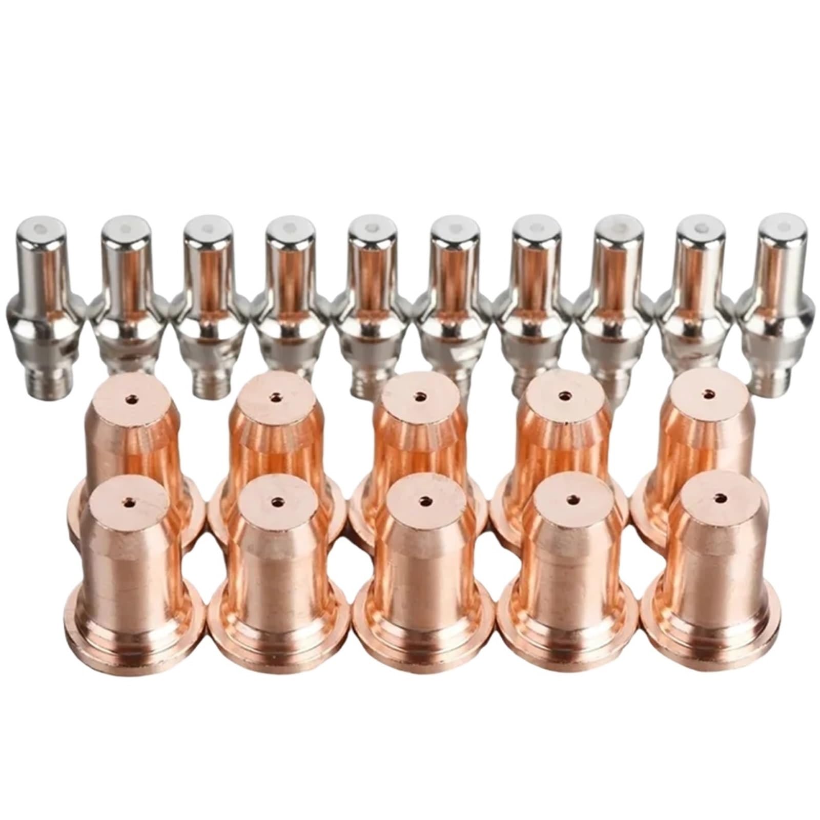 Plasma Cutter Consumable 20PCS Electrode 52582 Nozzle 51313P Fit Plasma Cutter Torch Consumables(As Shown 1.0mm (50A))