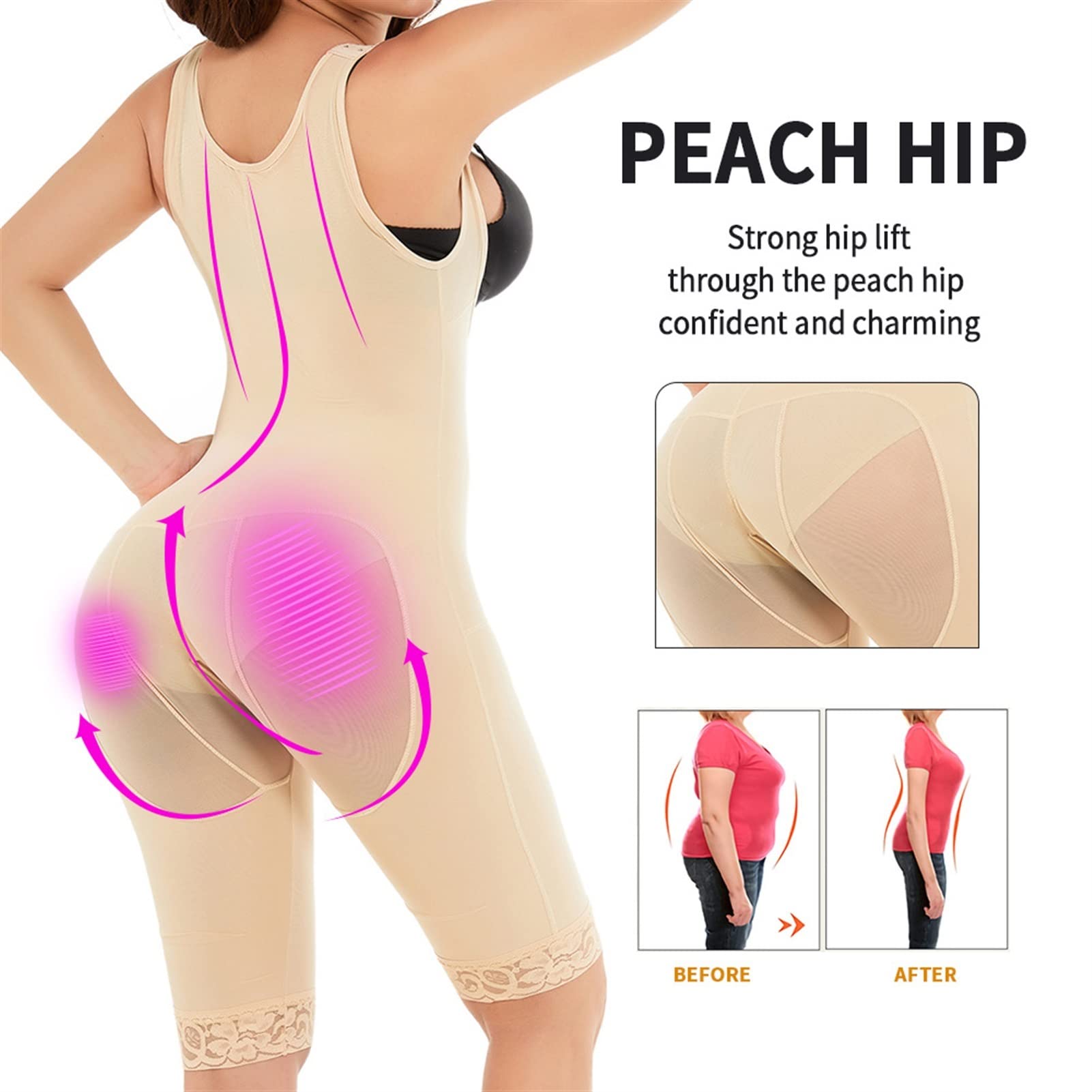 MOCHAMIK Body wyszczuplają dla kobiet Body wyszczuplają brzuch Plus Size dla kobiet