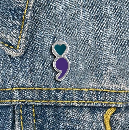 Image of Suicide Awareness and Prevention Pin - Bulk Packs - Variety Pack of Teal & Purple Ribbon Pin Perfect for Support Groups, Gift-Giving and Fundraising