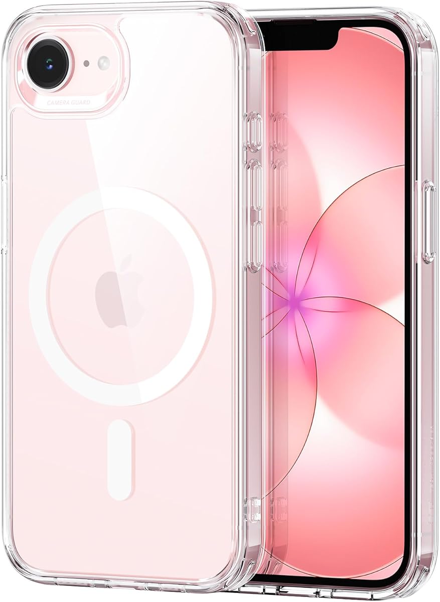 ESR for iPhone 17e/iPhone 16e Case, Compatible with MagSafe, Shockproof Military-Grade Protection, Magnetic Phone Case for iPhone 17e/16e case,Clear