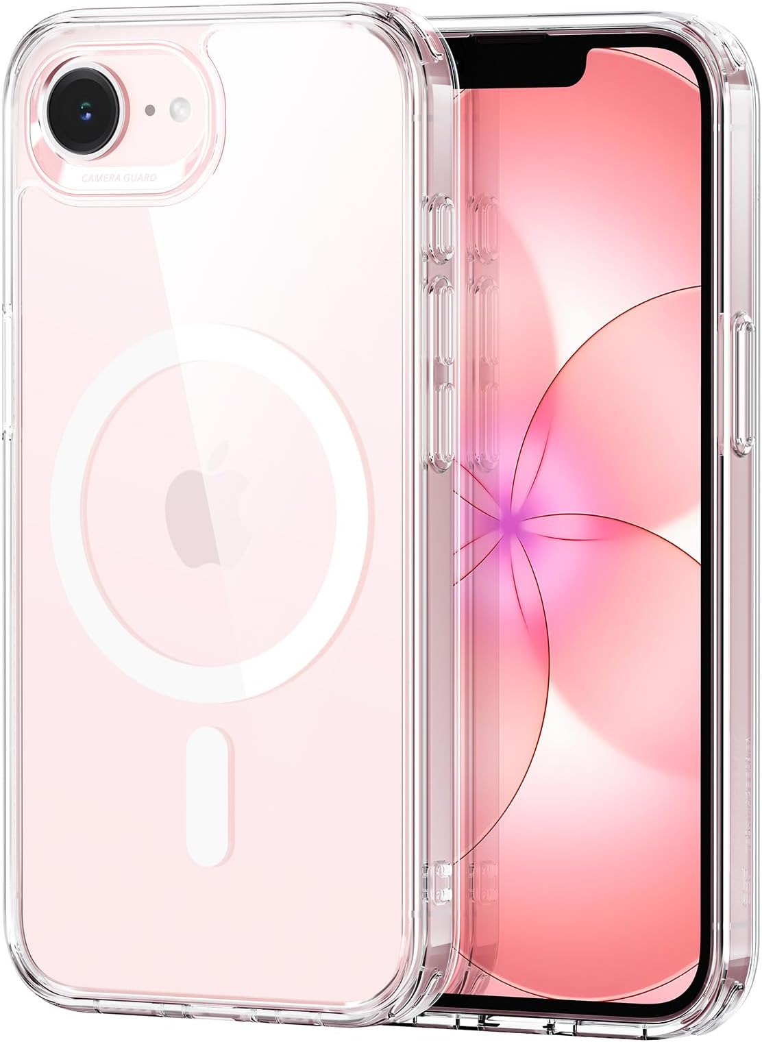 ESR for iPhone 17e/iPhone 16e Case, Compatible with MagSafe, Shockproof Military-Grade Protection, TPU, Magnetic Case for iPhone 17e/iPhone 16e, Classic Hybrid Cover (HaloLock), Clear