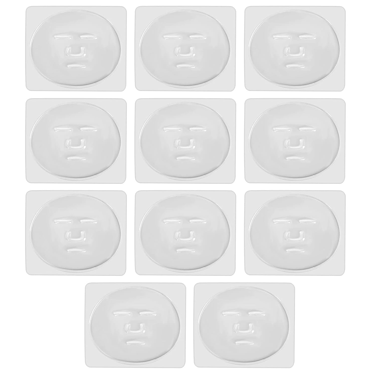 10pcs Face Mask Machine Patch Reusable Face Mask Maker Plate Thicken DIY Mask Tool, Mask Making Tool for Beauty Salon
