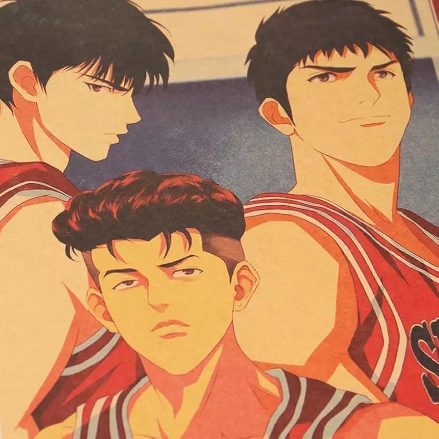Amazon.co.jp: SLAM DUNK Shoku high school members Poster No