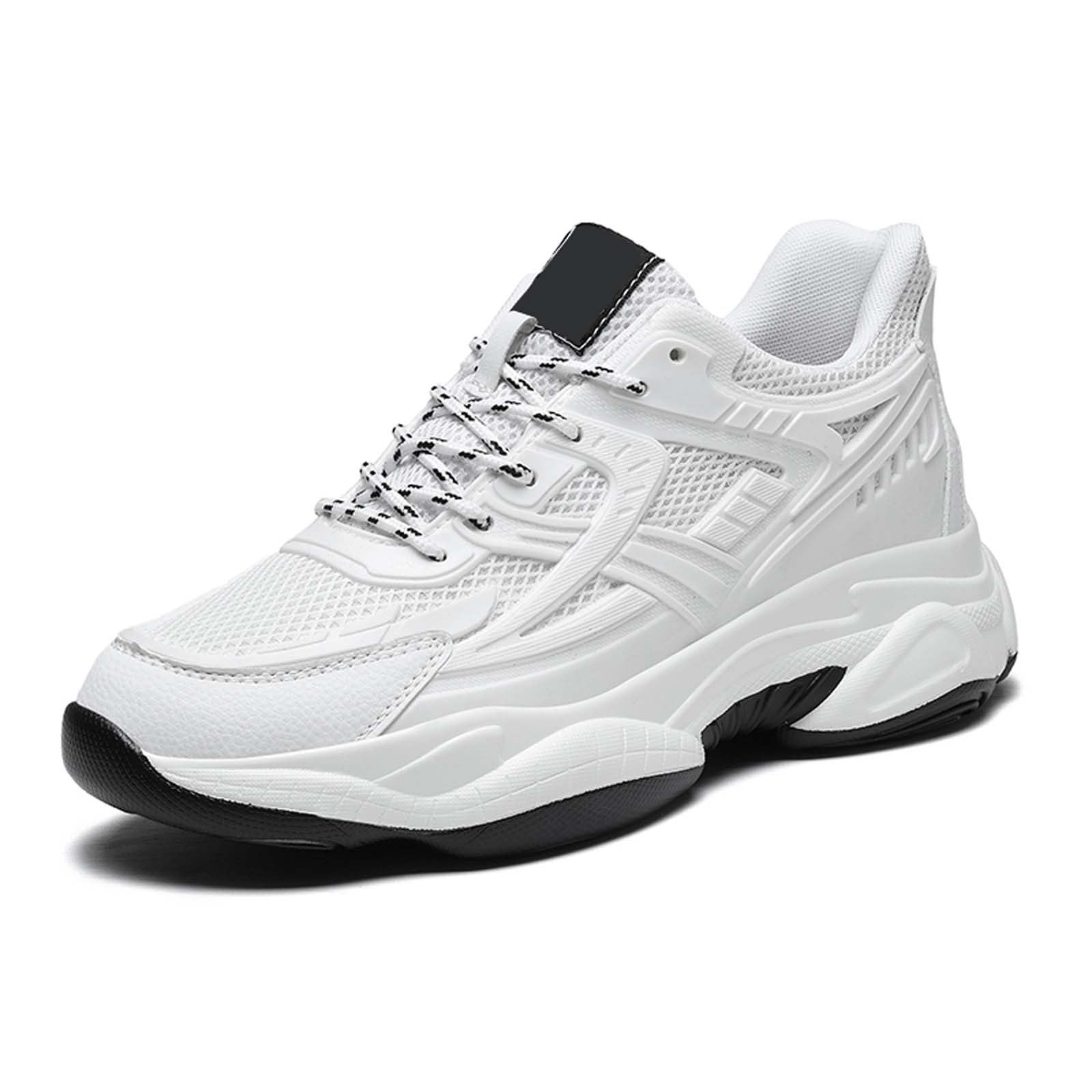 Scarpe Uomo Leggere Sneakers Uomo Pelle Scarpe Estive da Ginnastica Traspiranti Mesh Corsa Sportiva Casual Antiscivolo Comode Leggere Passeggio Sneaker Trekking