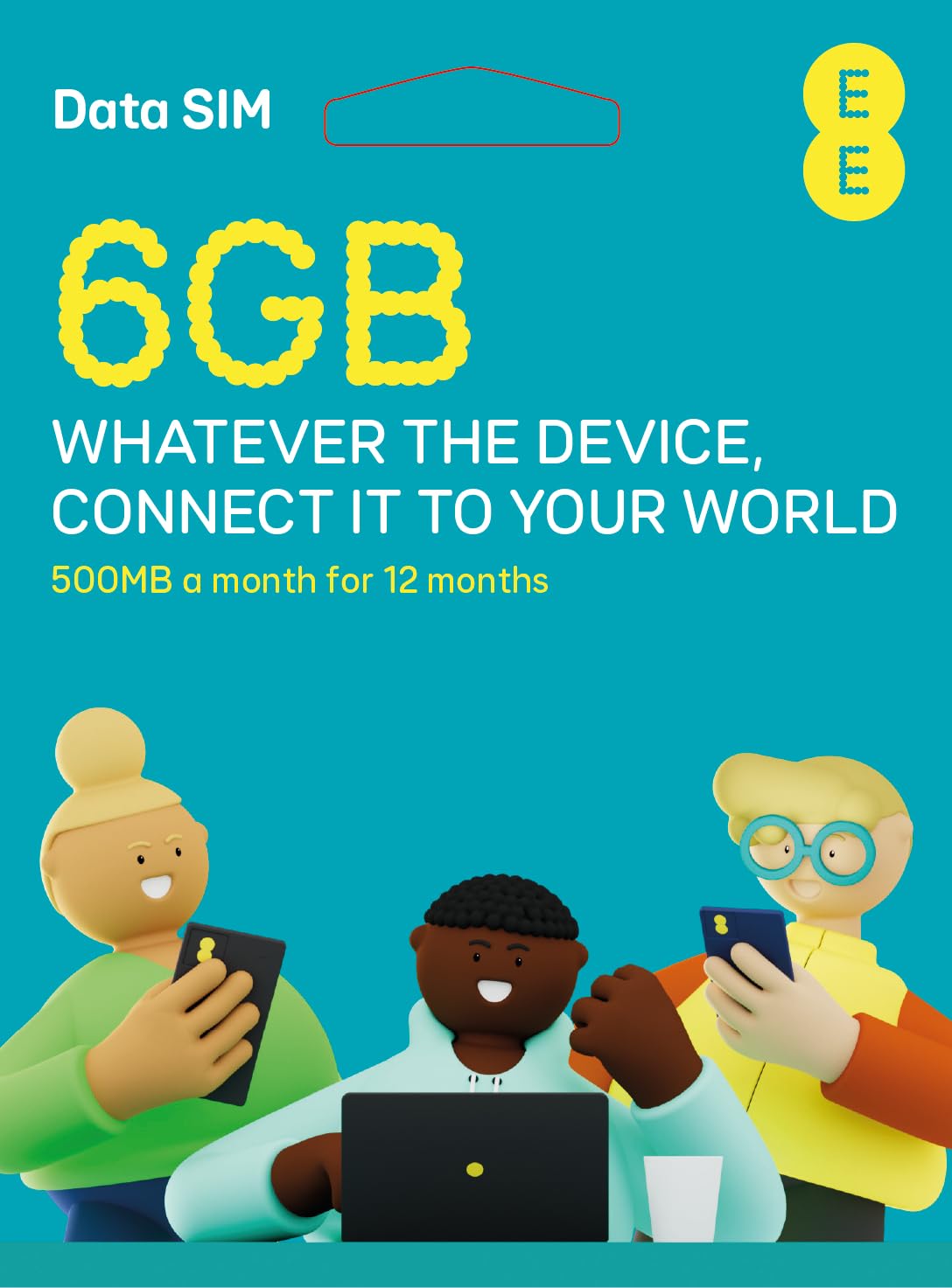 Sponsored Ad – EE PAYG 4G Data Sim Preloaded with 6GB - 500MB a month for 12 months