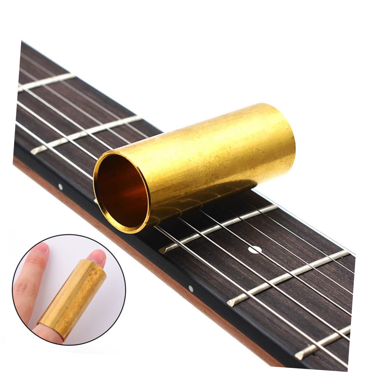 Ensemble Chevalet Et Sillet Guitare Acoustique - 6 Chevilles Laiton Doré - Amélioration Sonore