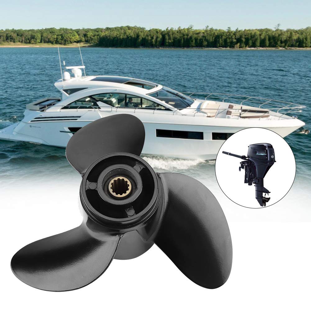 Akozon Prfor per Barche Premium in Lega di Alluminio 7.8x8 per Motori Fuoribordo, e