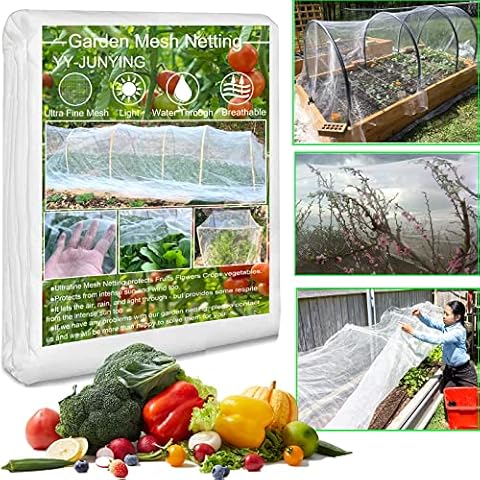 Insect Netting -3x10m garden netting for veg patch fine mesh, crop Protection Netting Garden Mesh Bird Barrier Netting Garden Insect Protection Net (3x10m) Cover