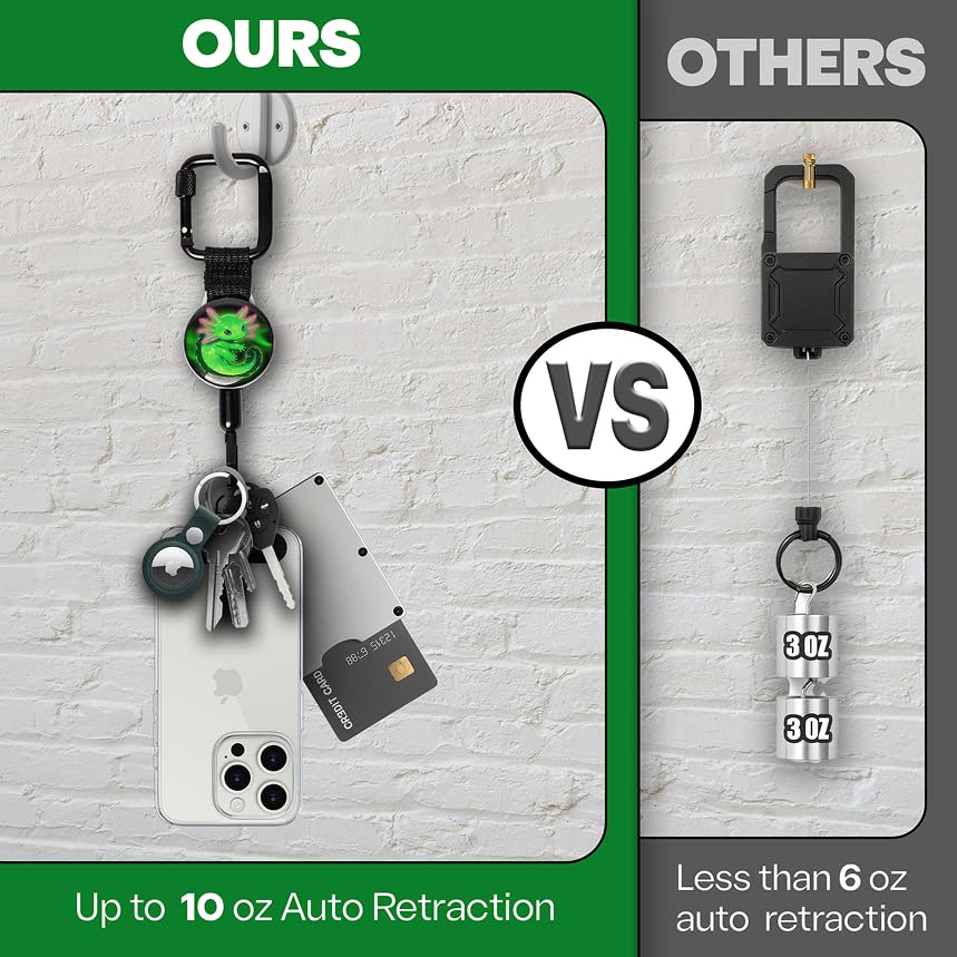Image of ClutchLoop Anti-Theft Phone Tether - Universal Adhesive Anchor, Retractable Steel Line and Locking Carabiner