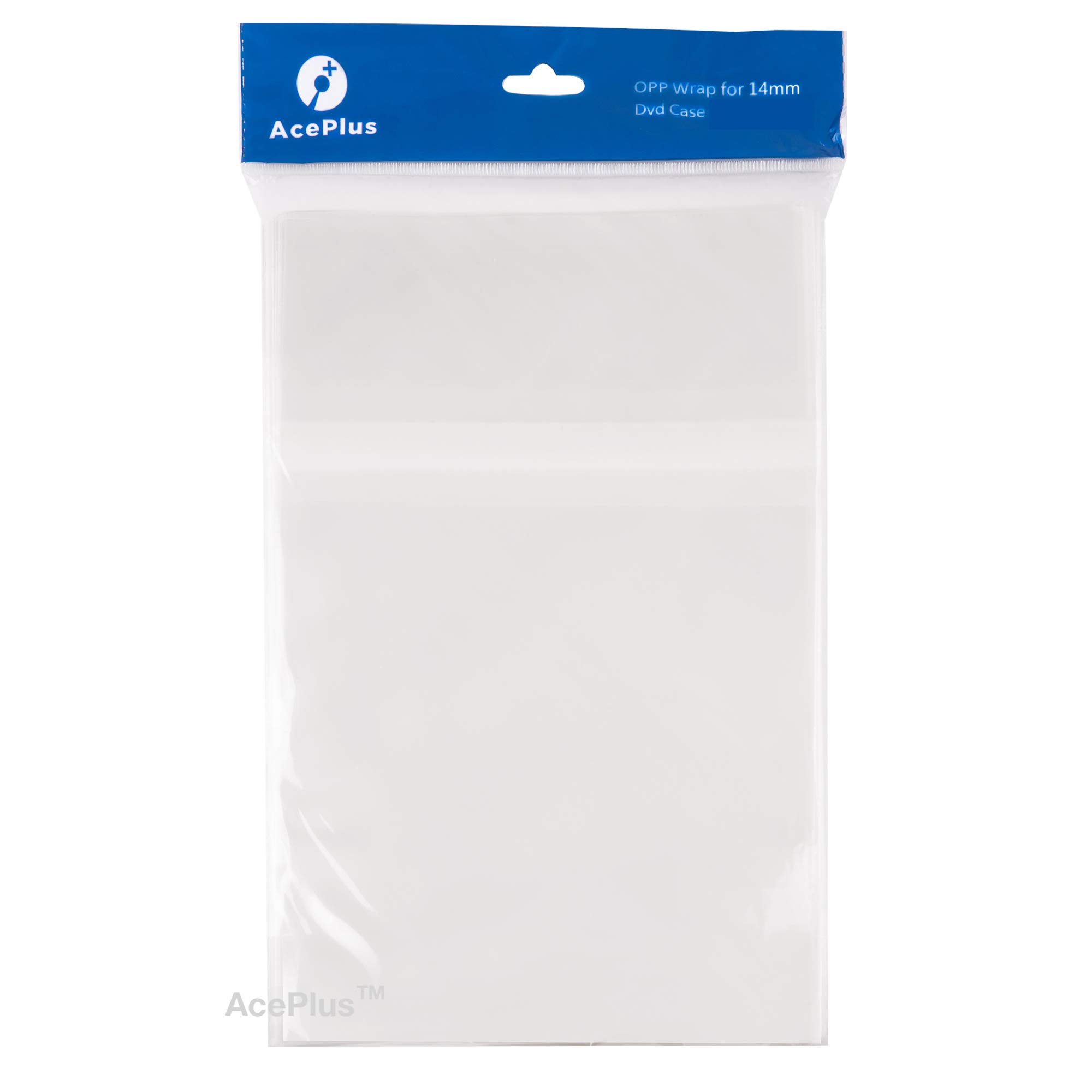 500 OPP Resealable Plastic Bags for Standard 14mm DVD Cases - Thin Economy Plastic for Retail Wrap
