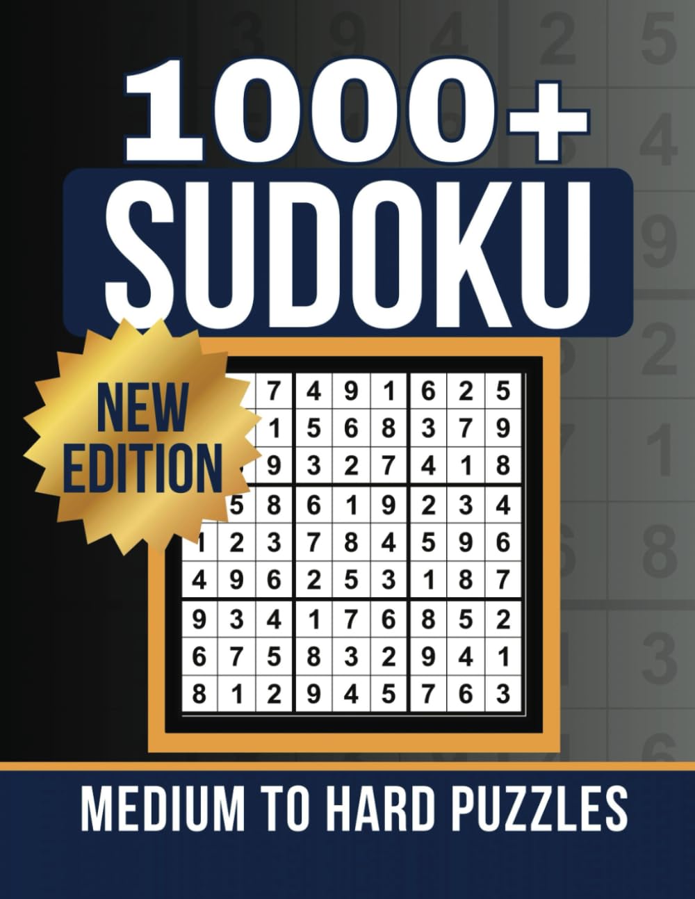 1000+ Sudoku Puzzle Book for Adults: Medium to Hard Games with Solutions